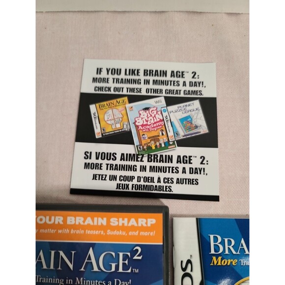 Nintendo DS | Brain Age 2: More Training In Minutes A Day Complete W/Manual - Picture 6 of 11